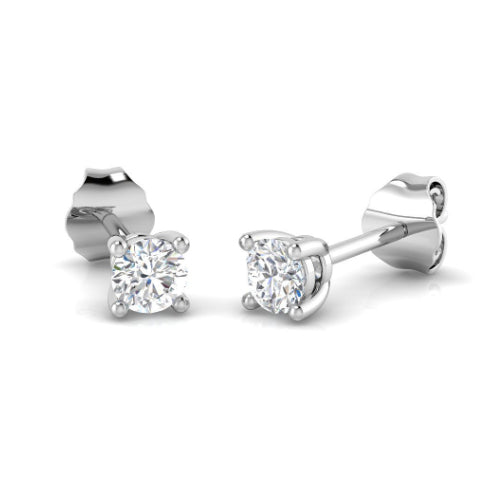1.54ct 18ct White Gold Diamond Stud Earrings