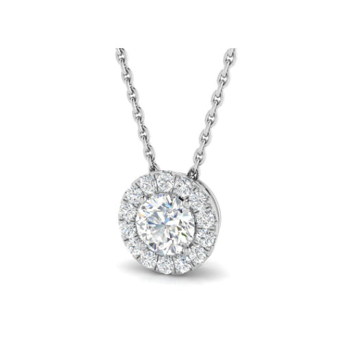 Diamond Halo Pendant