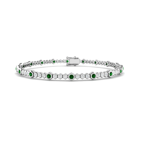 Emerald and Diamond Bracelet